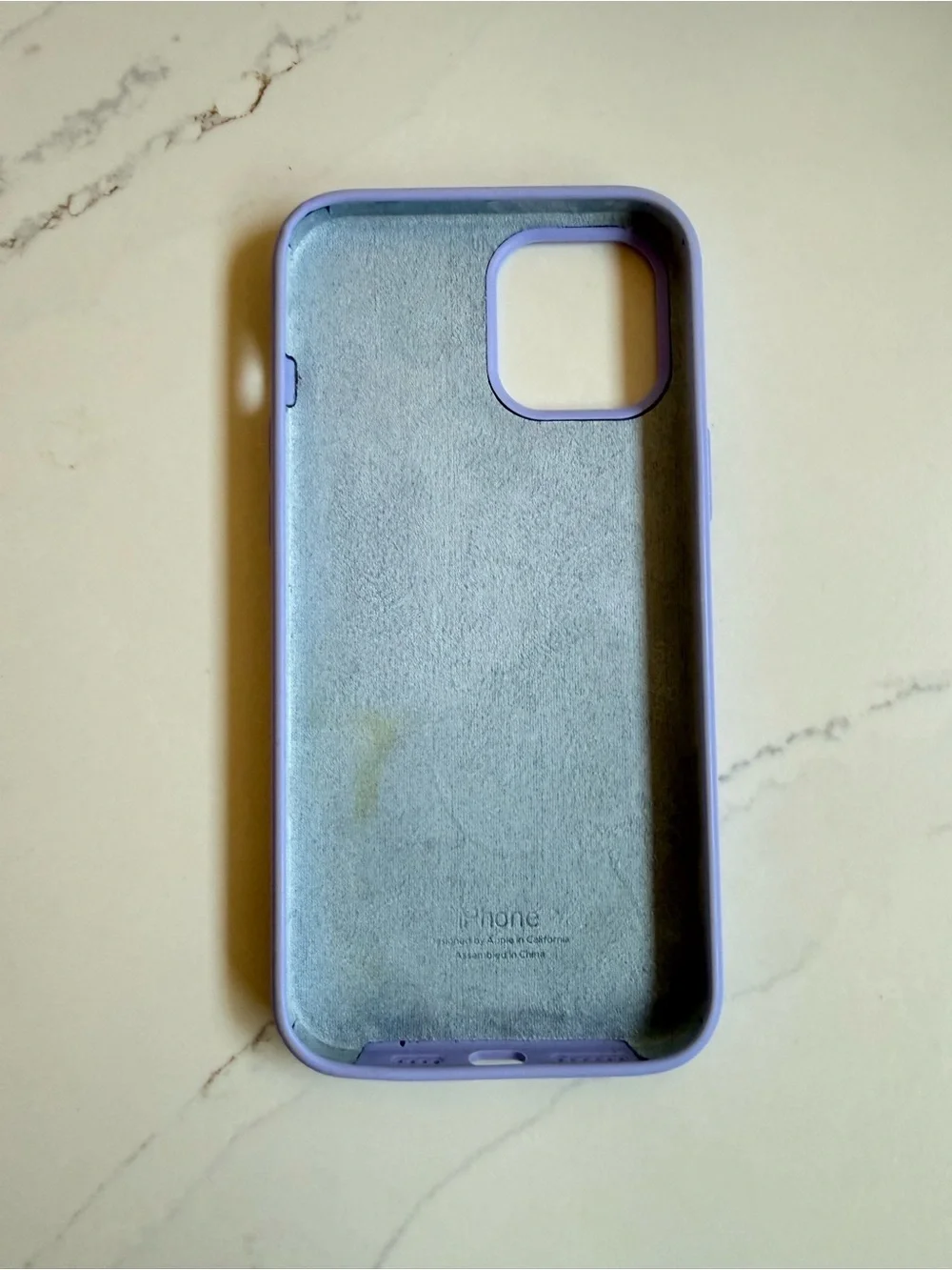 Apple Silicone iPhone Case - Lavender Purple